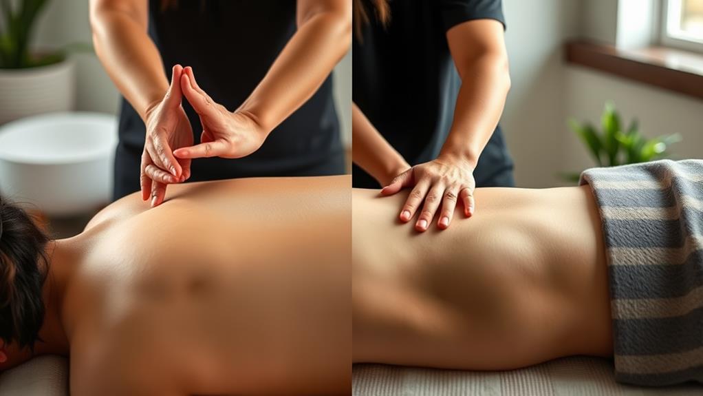 comparison of massage techniques