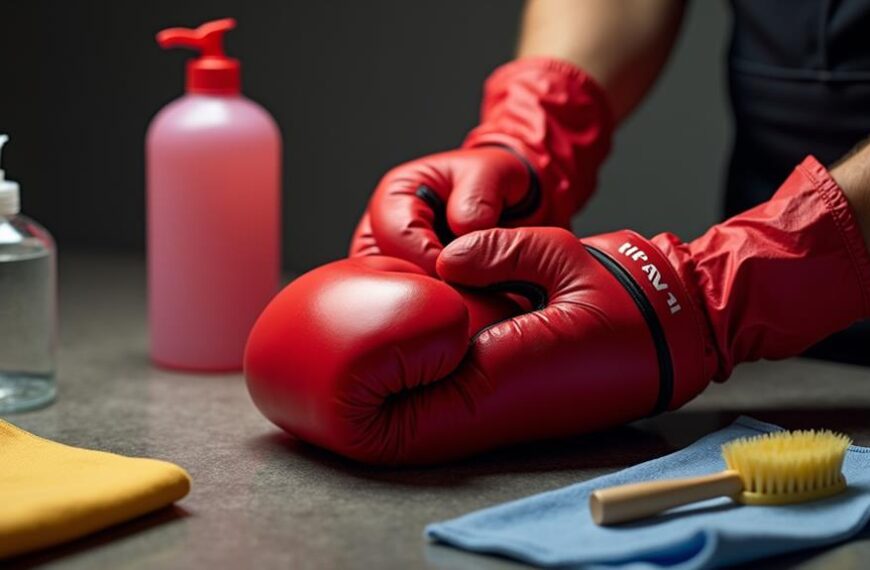 muay thai glove cleaning