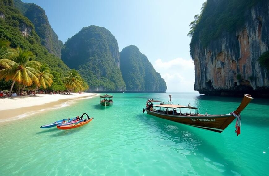 railay beach s limestone cliffs